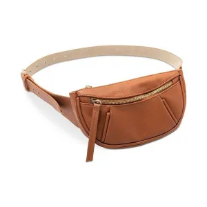 INC International Concepts Pebbled Fanny Pack Cognac, Adjustable