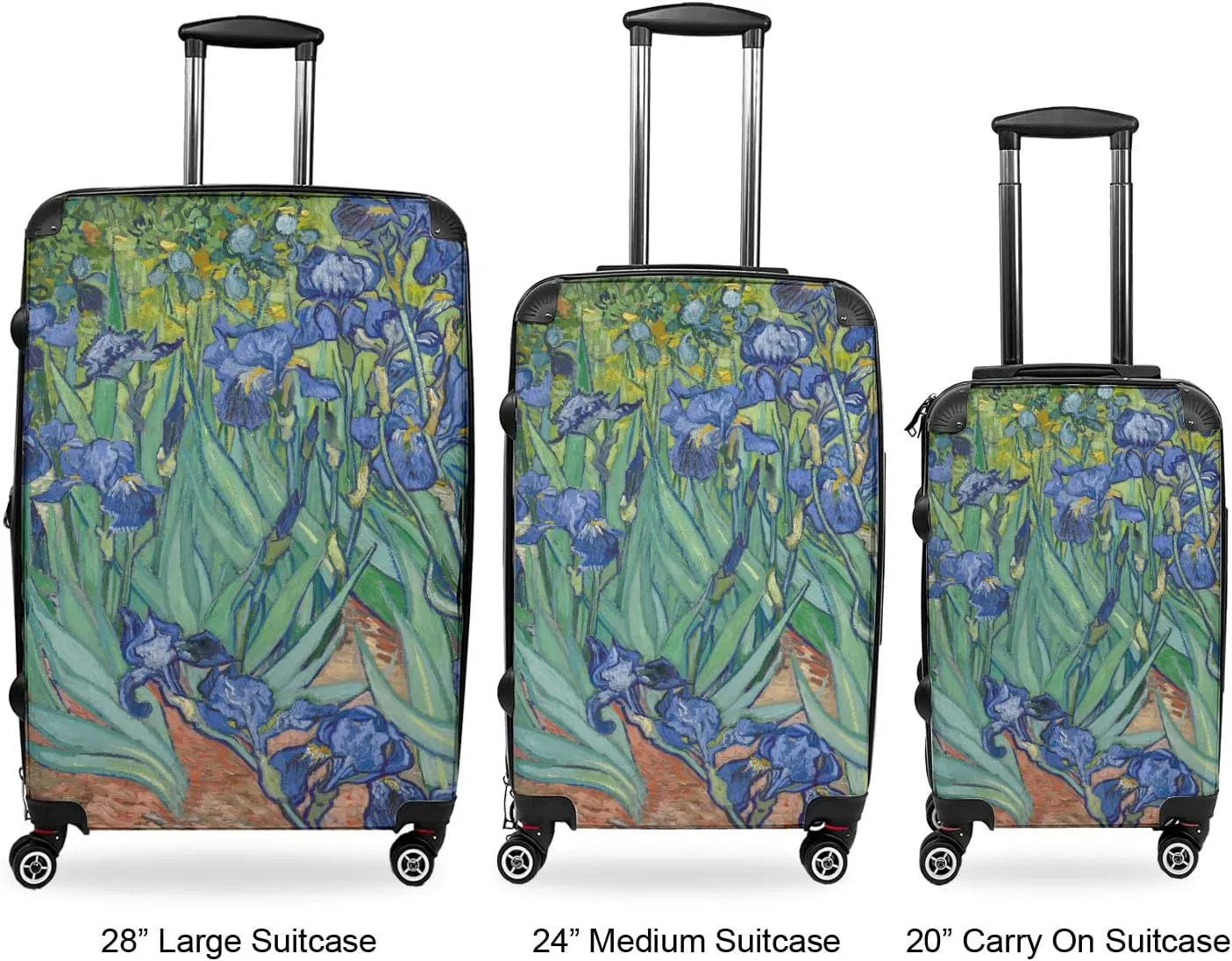 Irises (Van Gogh) Suitcase - 20" Carry On