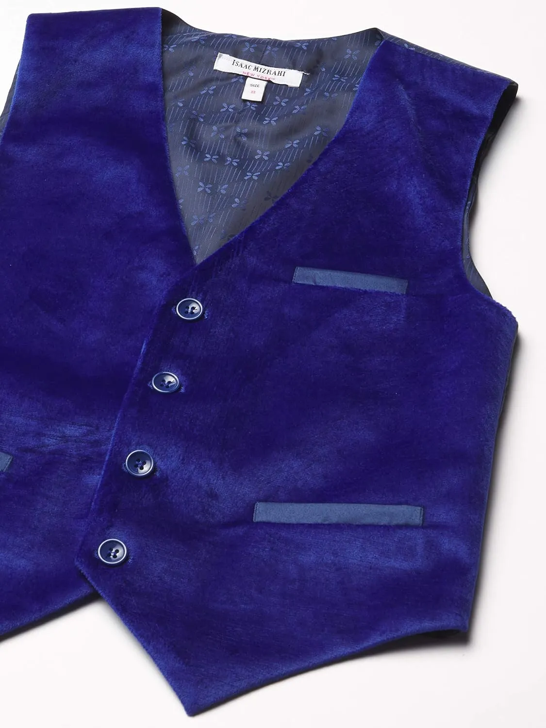 Isaac Mizrahi Boys' Slim Fit 3 Piece Velvet Suit