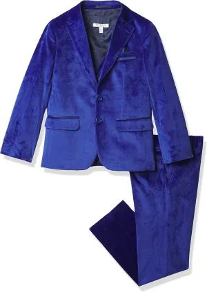 Isaac Mizrahi Boys' Slim Fit 3 Piece Velvet Suit