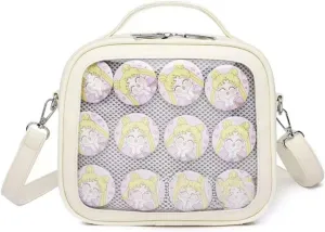 Ita Bag Storage Pin Crossbody Bag for Women Girls Gift, Pin Shoulder Bag for Sports Pins, Memorial Pins, Travel Brooches