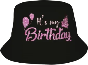 It's My Birthday Bucket Hats for Women Men Birthday Hat Packable Sun Hats Summer Travel Beach Hat Caps