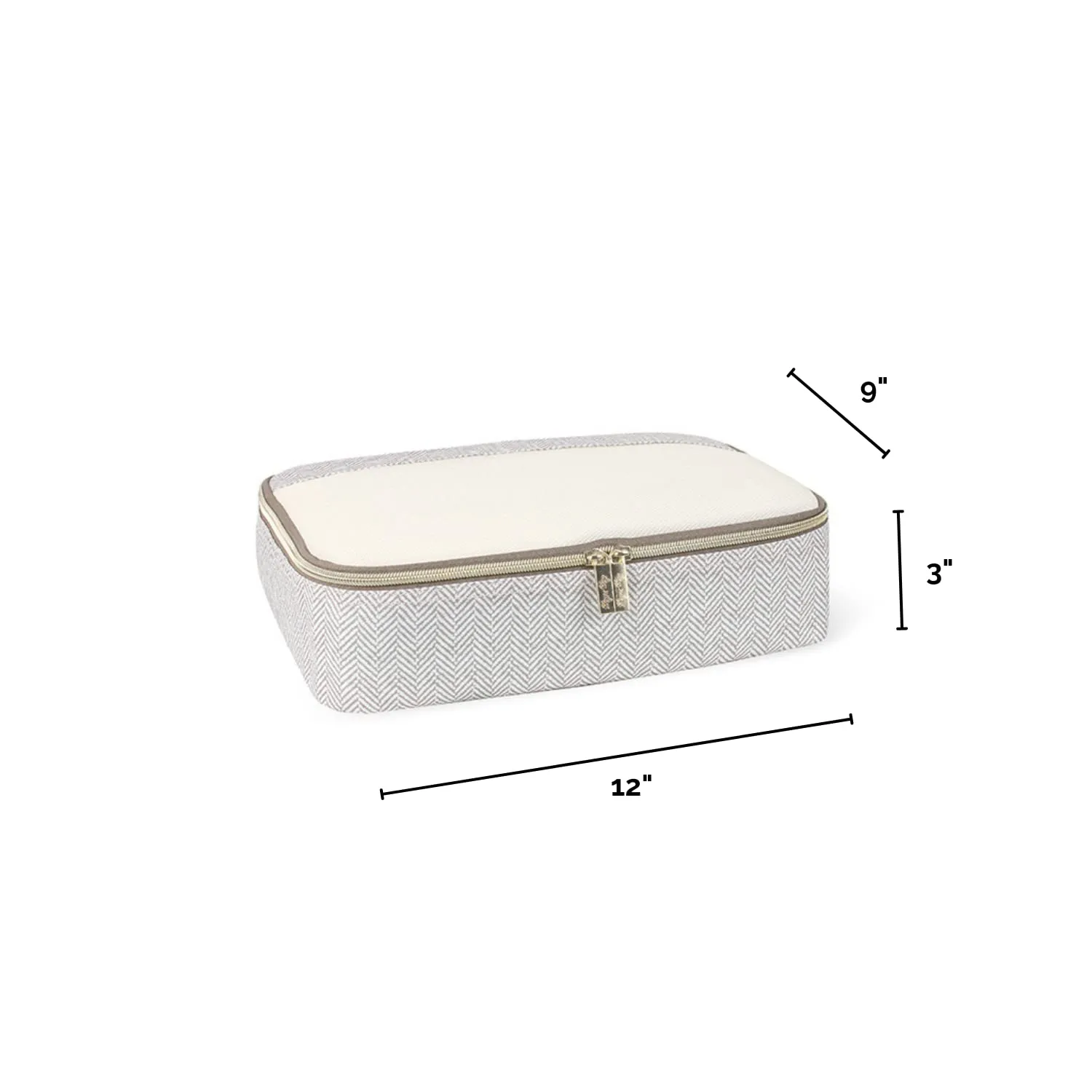 Itzy Ritzy Packing Cubes for Travel – Set of 3 Large Packing Cubes or Travel Organizers; Each Cube Features a Mesh Top, Double Zippers and a Fabric Handle; Large Sizes (Taupe)