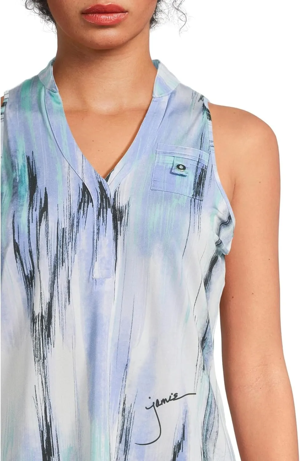 Jamie Sadock Women's Matrix Print Sleeveless Top