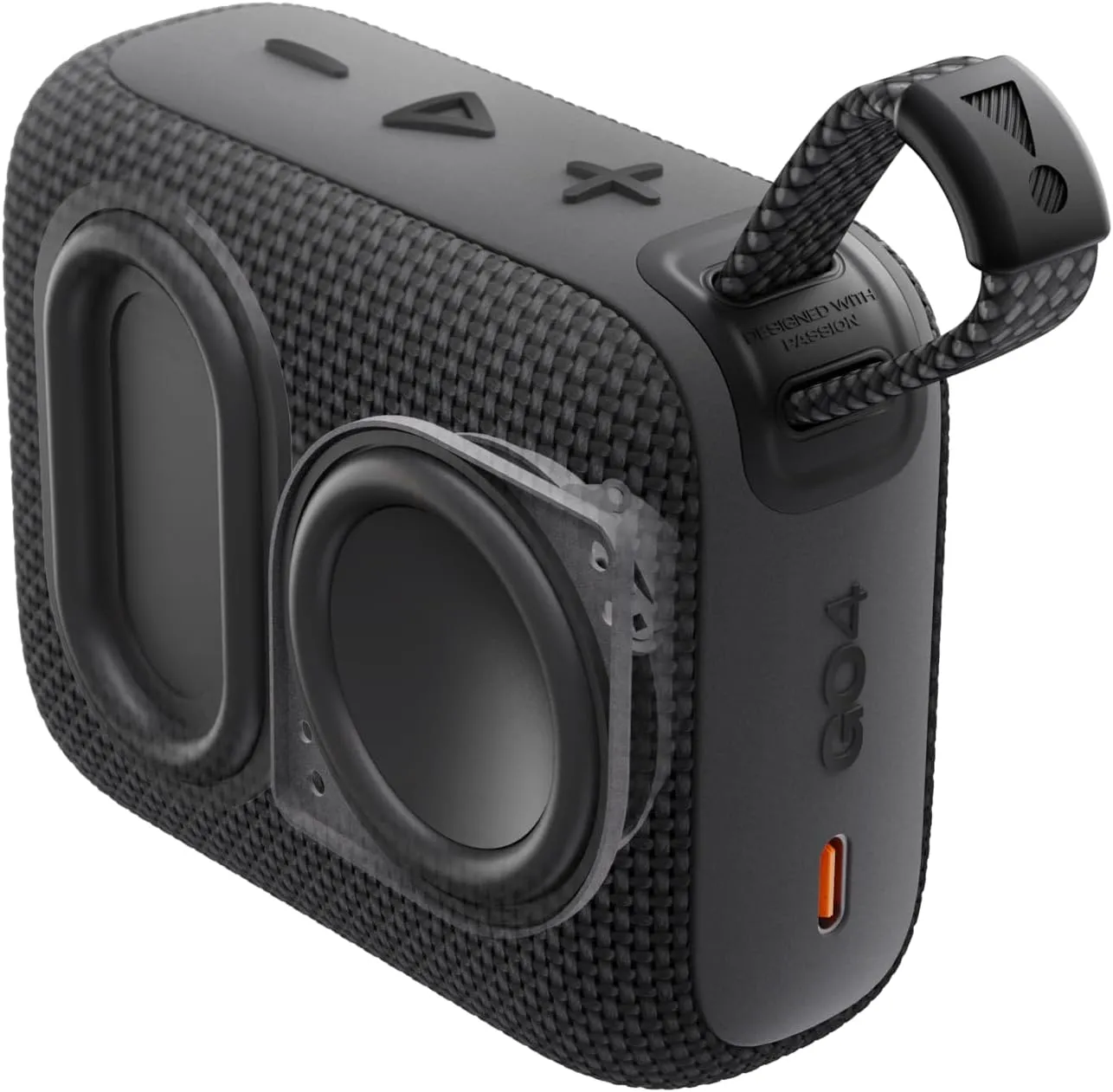JBL Go 4 - Ultra-Portable, Waterproof and Dustproof Bluetooth Speaker, Big Pro Sound with Punchy bass, 7-Hour Built-in Battery, Made in Part with Recycled Materials (Blue)