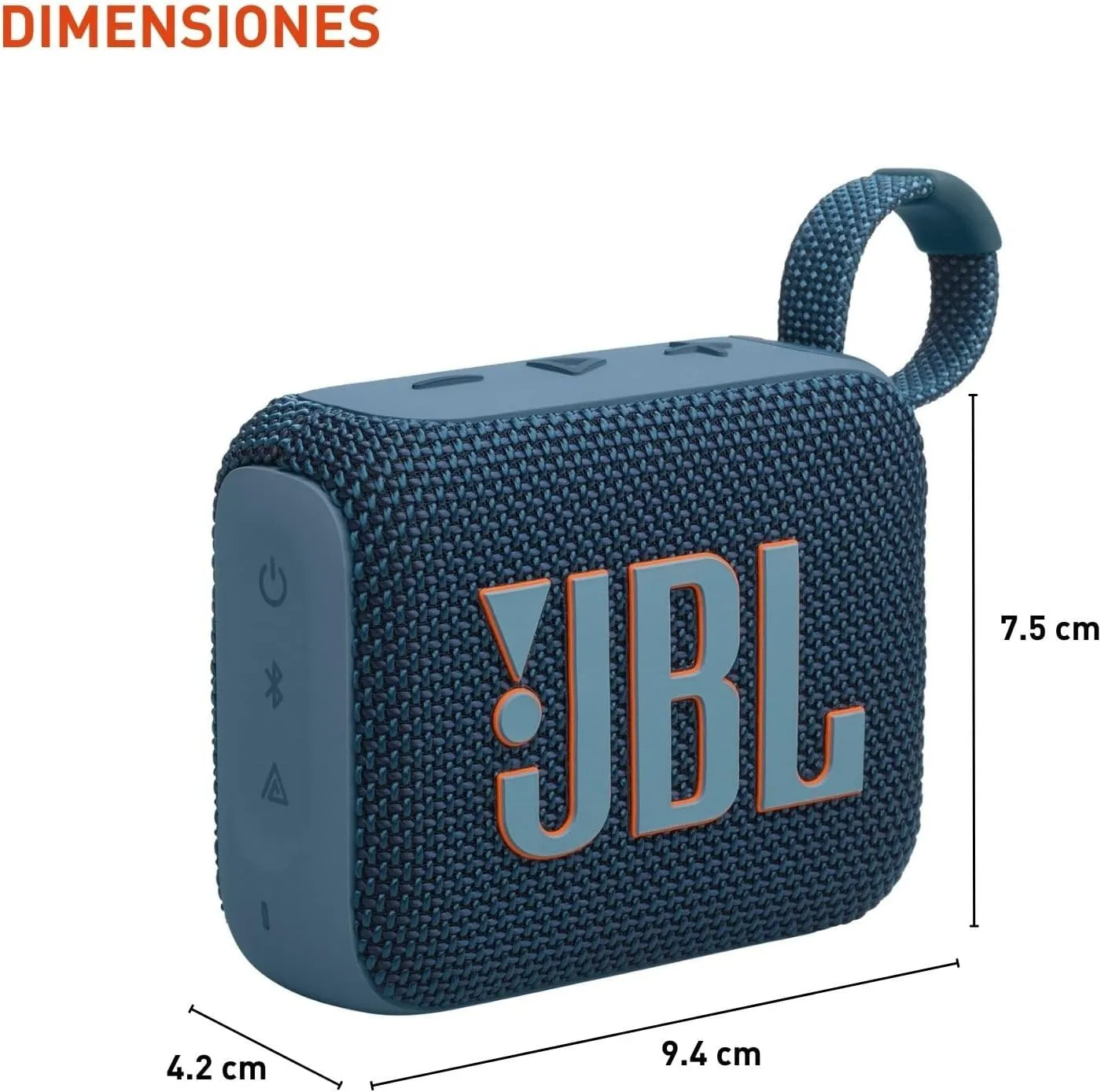 JBL Go 4 - Ultra-Portable, Waterproof and Dustproof Bluetooth Speaker, Big Pro Sound with Punchy bass, 7-Hour Built-in Battery, Made in Part with Recycled Materials (Blue)
