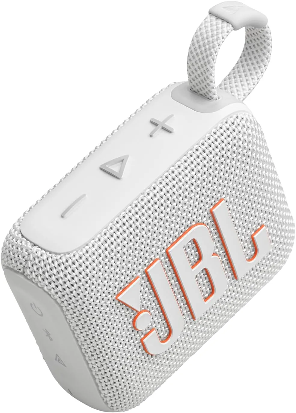 JBL Go 4 - Ultra-Portable, Waterproof and Dustproof Bluetooth Speaker, Big Pro Sound with Punchy bass, 7-Hour Built-in Battery, Made in Part with Recycled Materials (White)