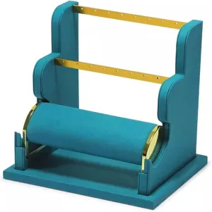 Jewelry Rack Earring Display Holder, Velvet Jewelry Display Stand, Detachable Bracelet Display Organizer Stand, Jewelry Holder for Watch Display Jewelry Rack Stand (Color