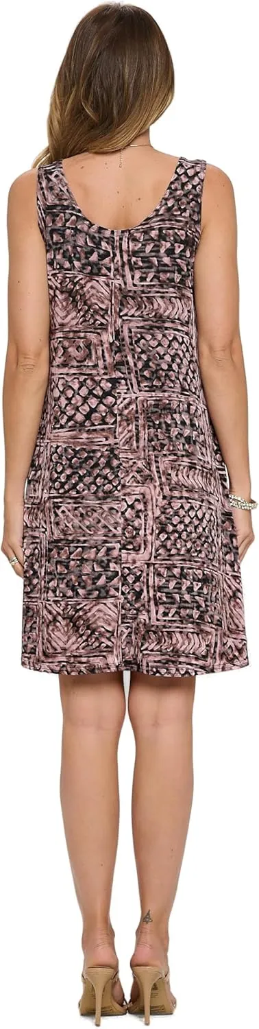 Jostar Print Missy Tank Dress-7003BN-TRP1
