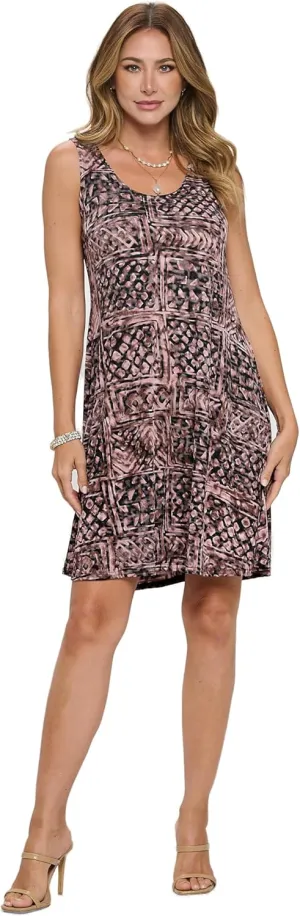 Jostar Print Missy Tank Dress-7003BN-TRP1