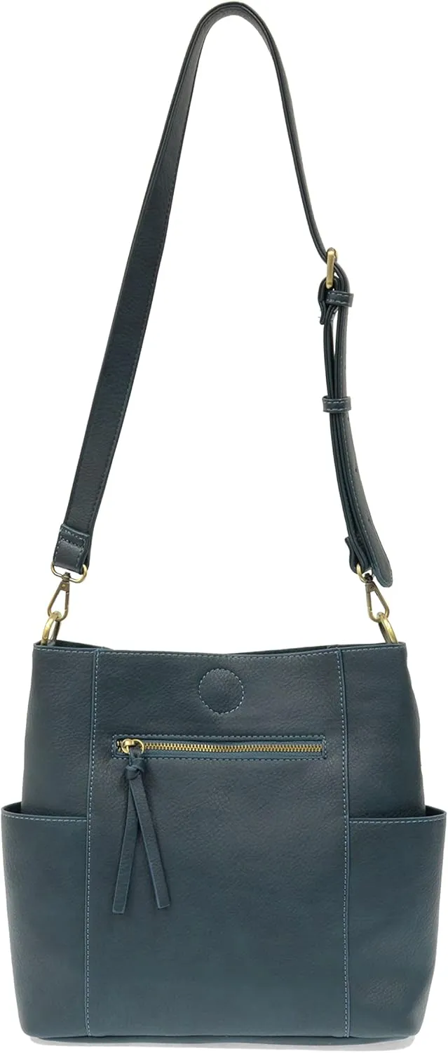 Joy Susan Side-Pocket Bucket Bag: Kayleigh Crossbody