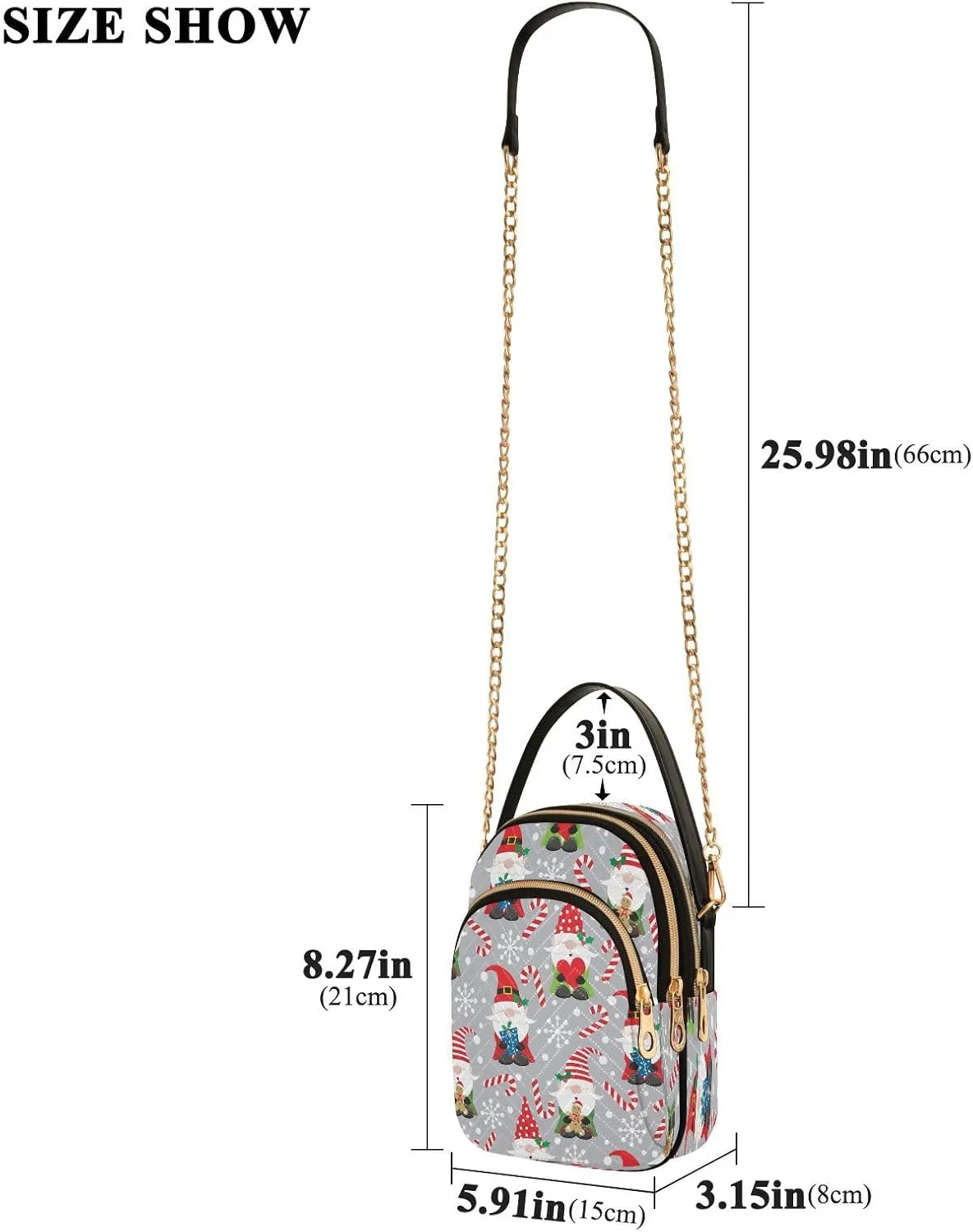 JSTEL Small Crossbody Bag for Women with Compartments,Long Strap Crossbody Purse Polyester Phone Purse Wallet