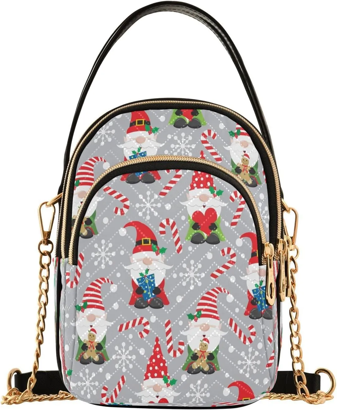 JSTEL Small Crossbody Bag for Women with Compartments,Long Strap Crossbody Purse Polyester Phone Purse Wallet