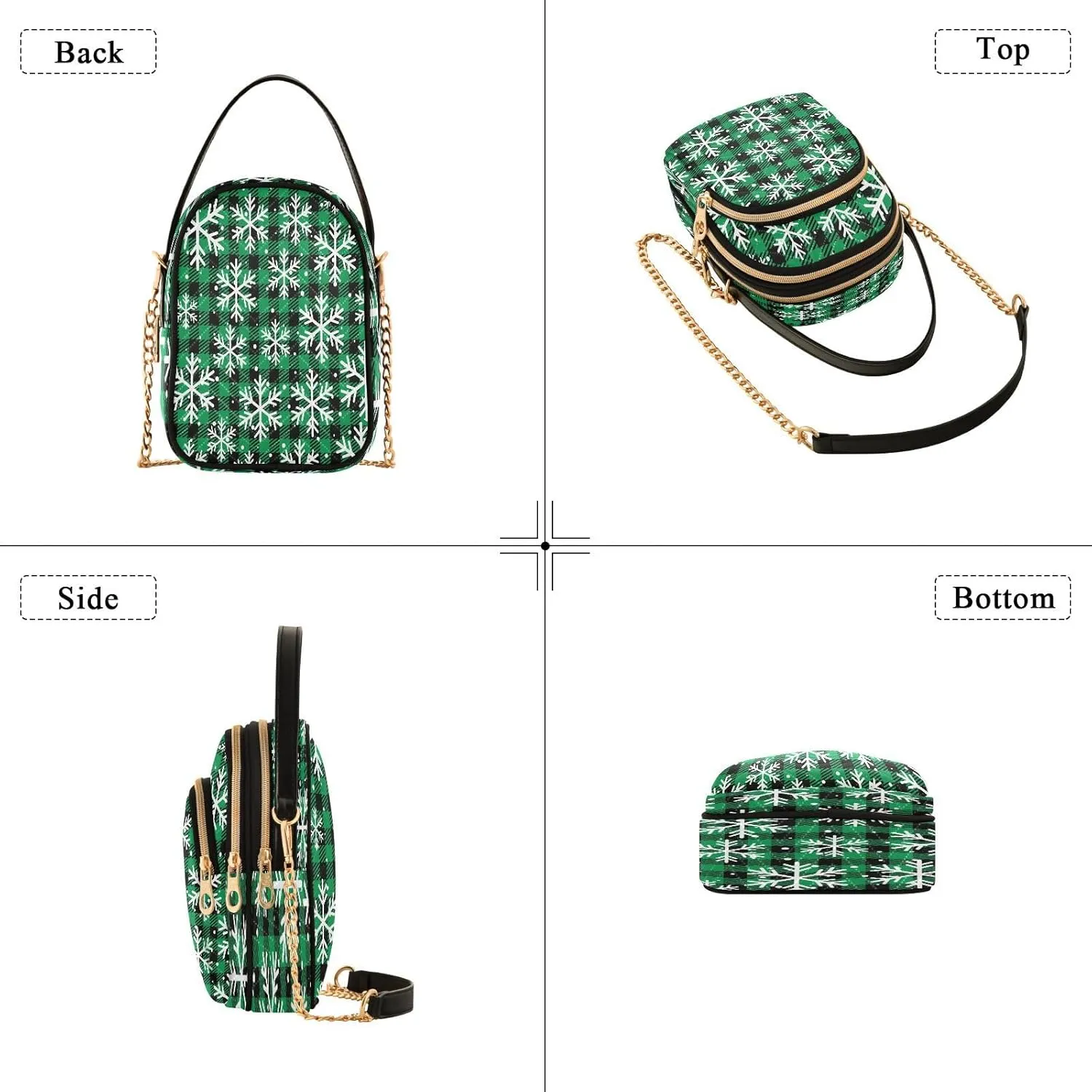 JSTEL Small Crossbody Bag for Women with Compartments,Long Strap Crossbody Purse Polyester Phone Purse Wallet
