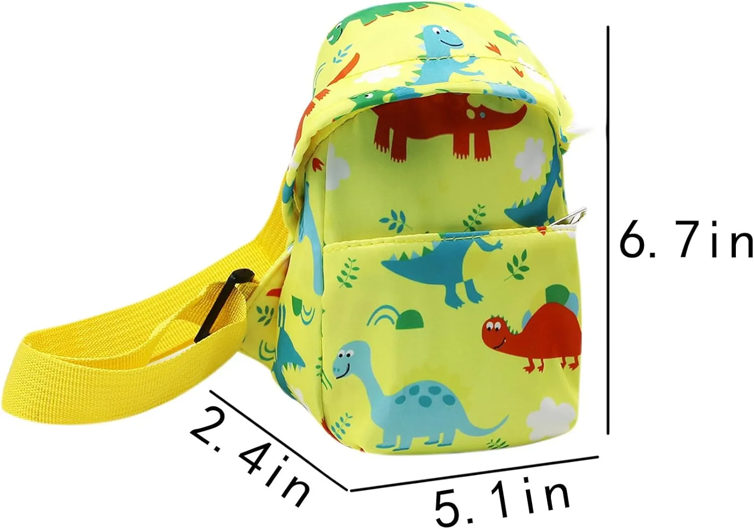 JUMISEE Cute Unicorn Dinosaur Crossbody Chest Bag Cartoon Sling Shoulder Bag for Travelling Hiking