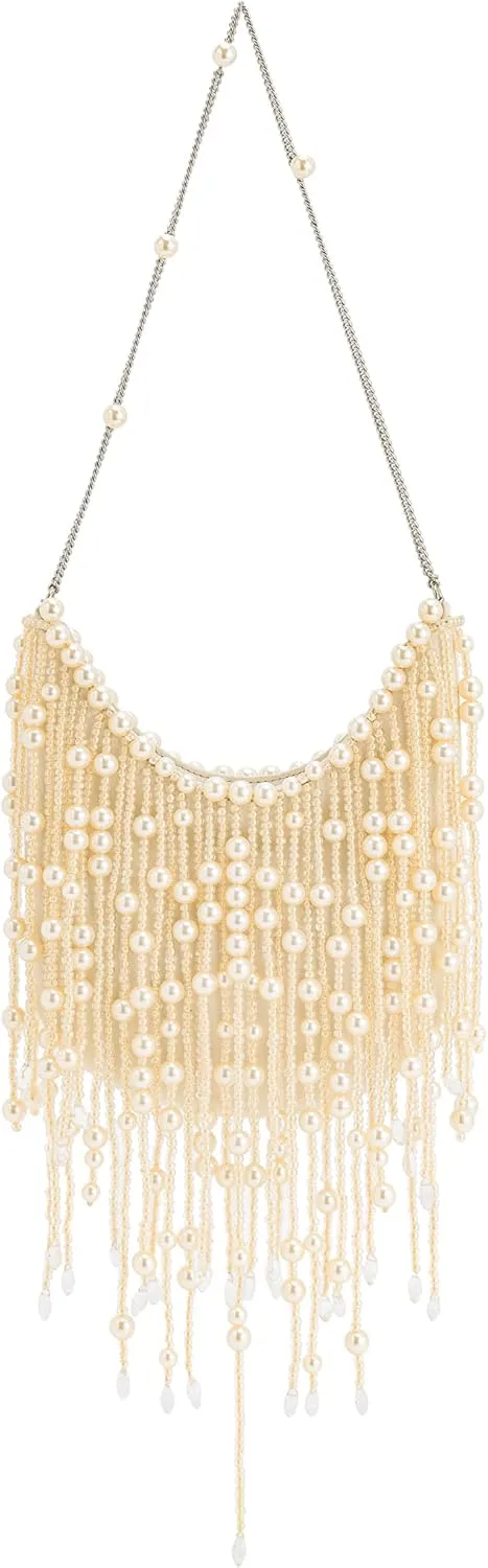 JW PEI Women's Elaine Pearl-Embellished Fringe Bag