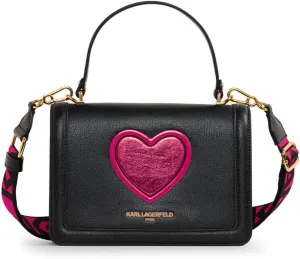 KARL LAGERFELD Paris Simone Crossbody Black/Cactus