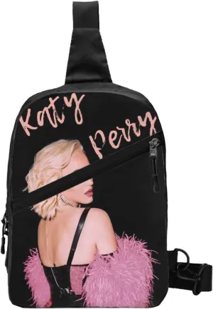 Katy Great Artist Perry Chest Bag Crossbody Handbag Sling Bag Adjustable Shoulder Pouch Hiking Daypack Portable Outdoor Rucksack Foldable Multipurpose Daypack for Sport