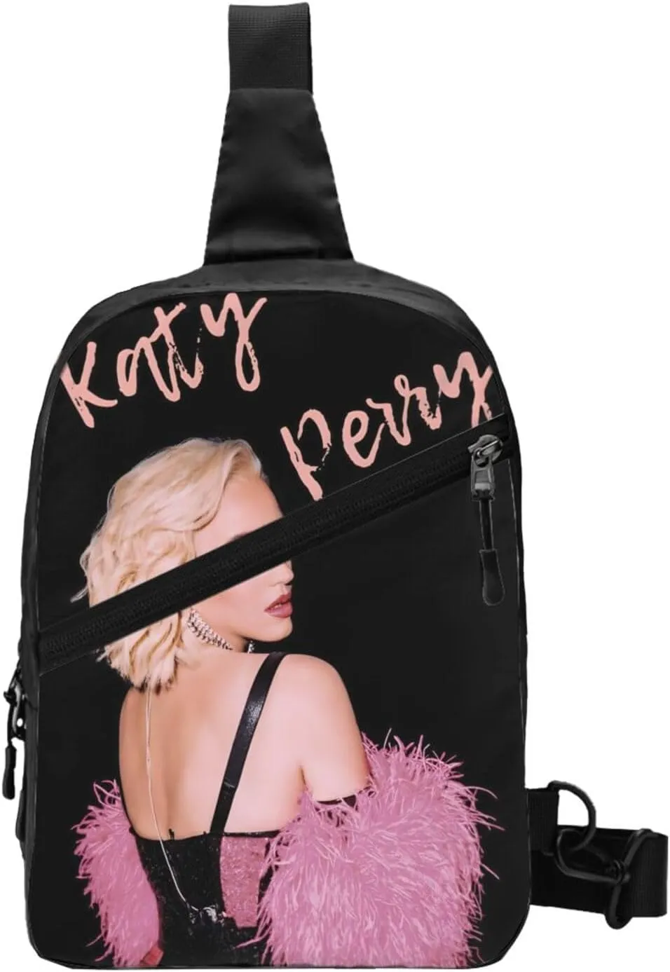 Katy Great Artist Perry Chest Bag Crossbody Handbag Sling Bag Adjustable Shoulder Pouch Hiking Daypack Portable Outdoor Rucksack Foldable Multipurpose Daypack for Sport