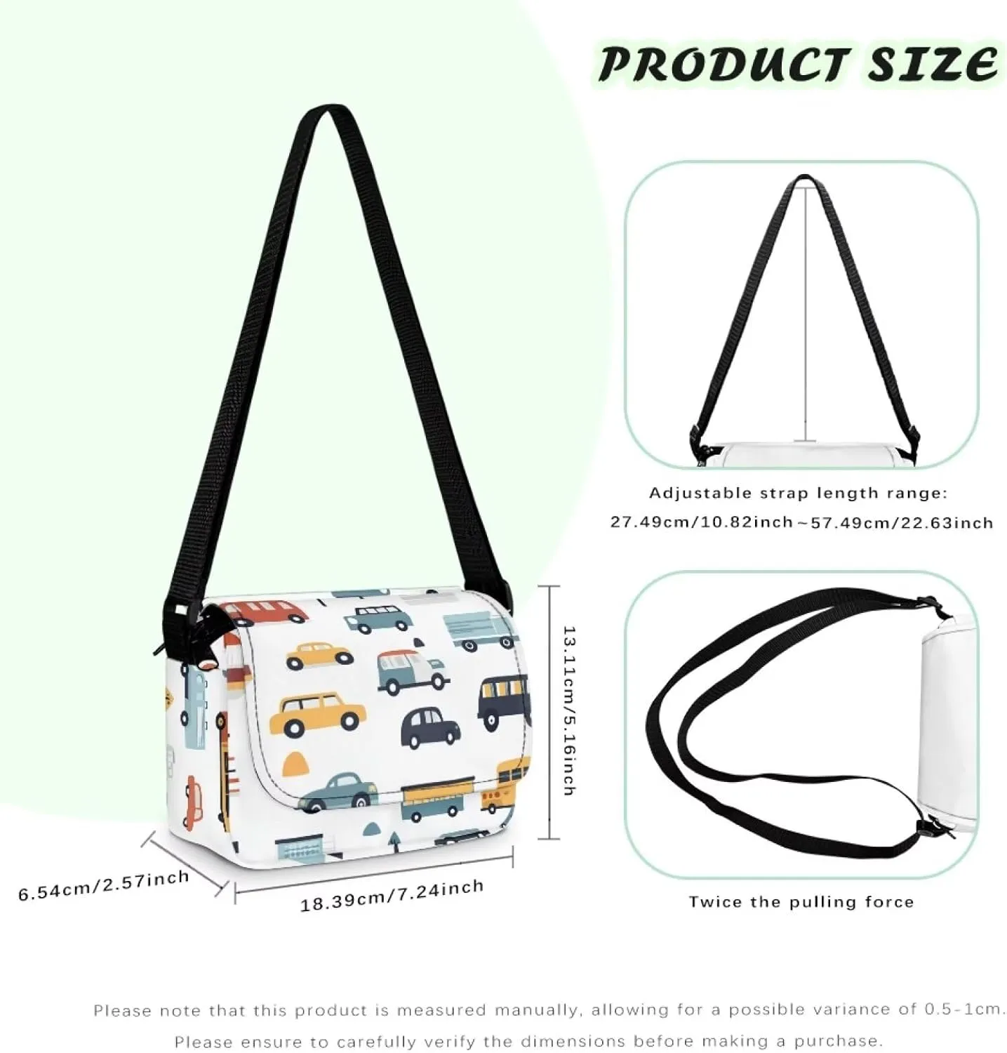 Kids Flap Crossbody Bag with Adjustable Strap for Daily Use