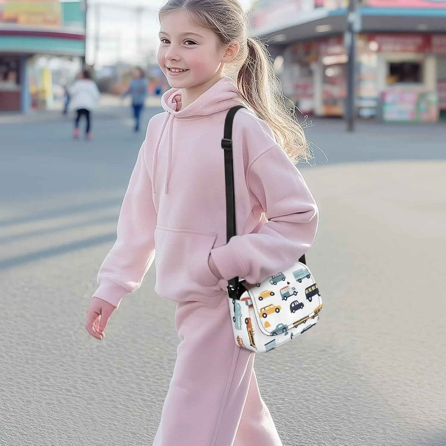 Kids Flap Crossbody Bag with Adjustable Strap for Daily Use