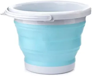 Kikkerland OR81-AQ Collapsible Bucket, Aqua