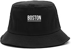 Kings Of NY City of Boston Massachusetts Simple Underline Adult Unisex Bucket Hat