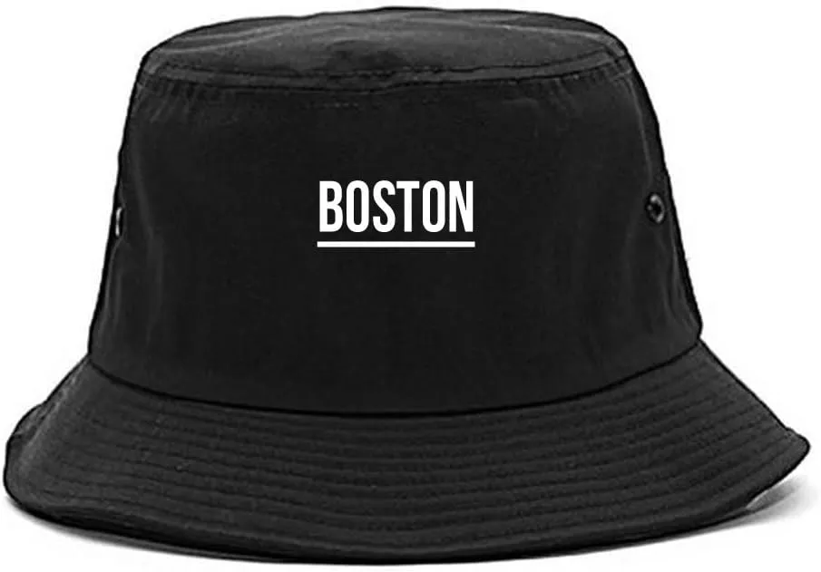 Kings Of NY City of Boston Massachusetts Simple Underline Adult Unisex Bucket Hat