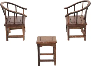 Kisangel 1set Miniature Model Mini Chair Adorable Wooden Furniture for Mini House Decoration for Boys and Girls to Create Warm Ambiance Compact Lightweight Design for Dollhouse Accessories