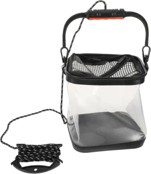 Kisangel Portable Eva Foldable Bucket with Rope Handle Collapsible Fishing Container for Outdoor Activities Camping Hiking and Car Washing Lightweight Durable Space Saving Design