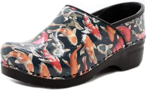 KLÄGN Women's Professional Printed Leather Clogs