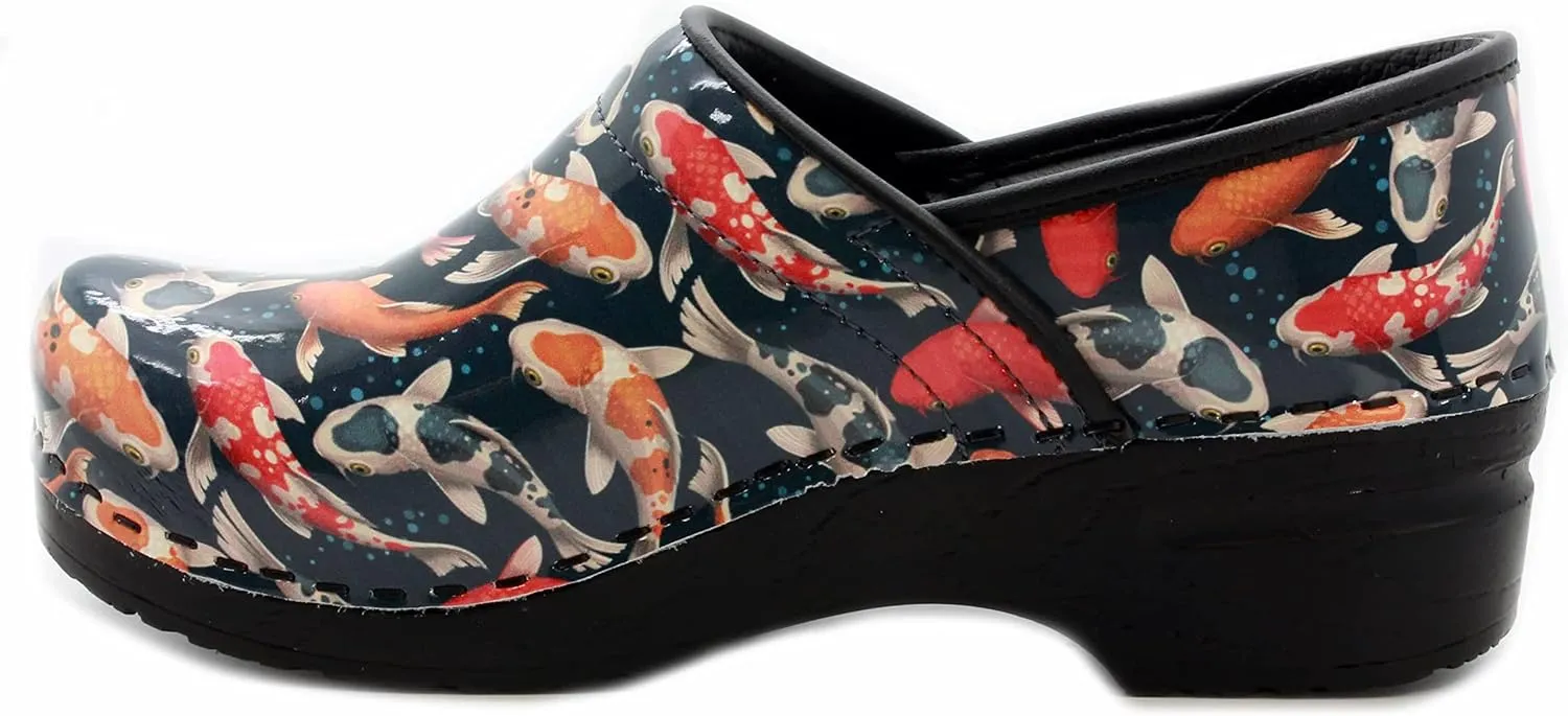 KLÄGN Women's Professional Printed Leather Clogs