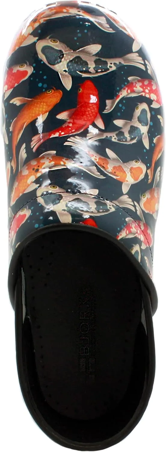 KLÄGN Women's Professional Printed Leather Clogs