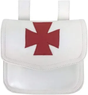 Knight Templar Alms Bag White