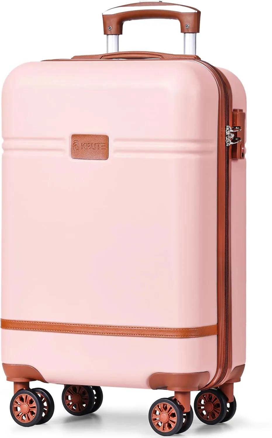 Krute Carry On Luggage 22x14x9 Airline Approved Hard Shell Suitcases with Wheels 20in PC ABS TSA Approved Carry On Suitcase