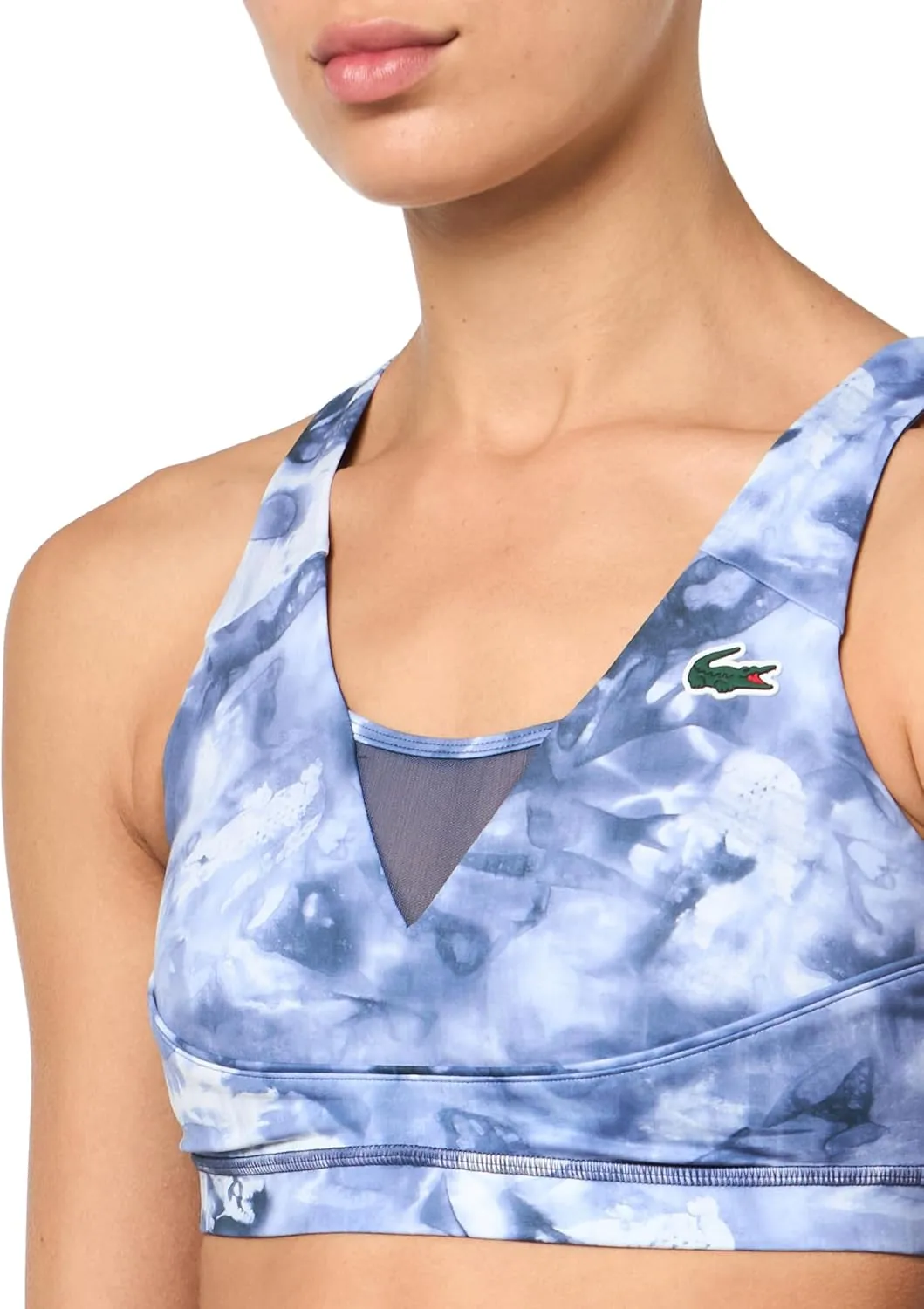 Lacoste Women's Recycled Print Sports Bra