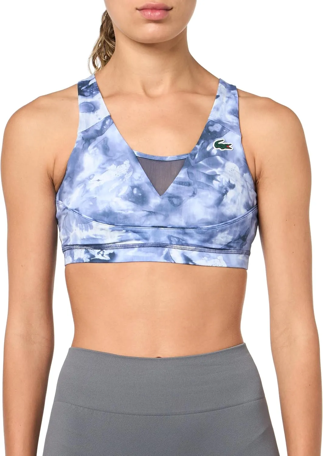 Lacoste Women's Recycled Print Sports Bra