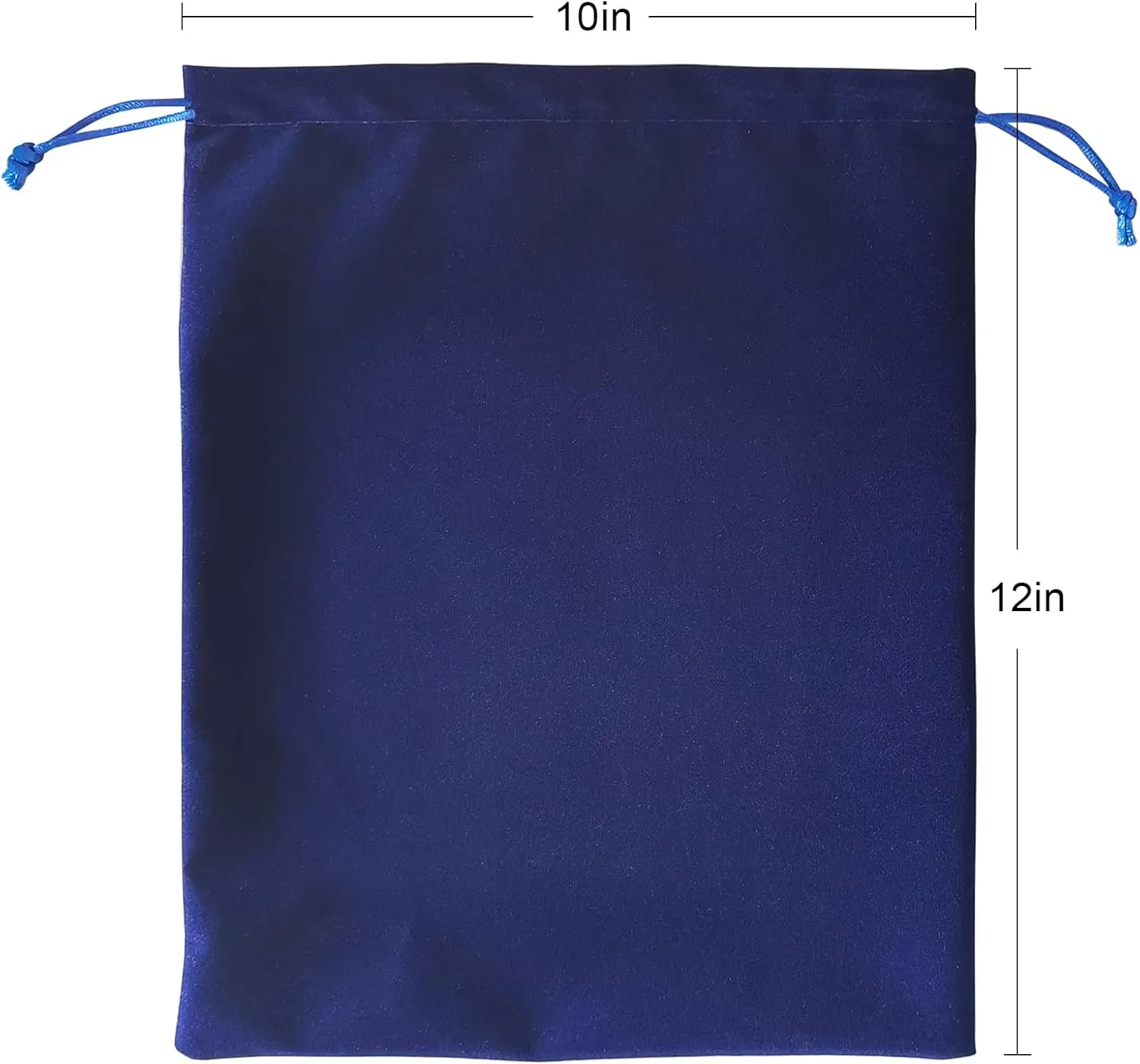 Large Blue Velvet Cremains Bag - For Use Inside the Urn - Size 10"X12" (230 Cubic Inches Capacity) - Includes a Resealable PE Material Ashes Storage Bag Suitable for All Ashes (Blue, Large)