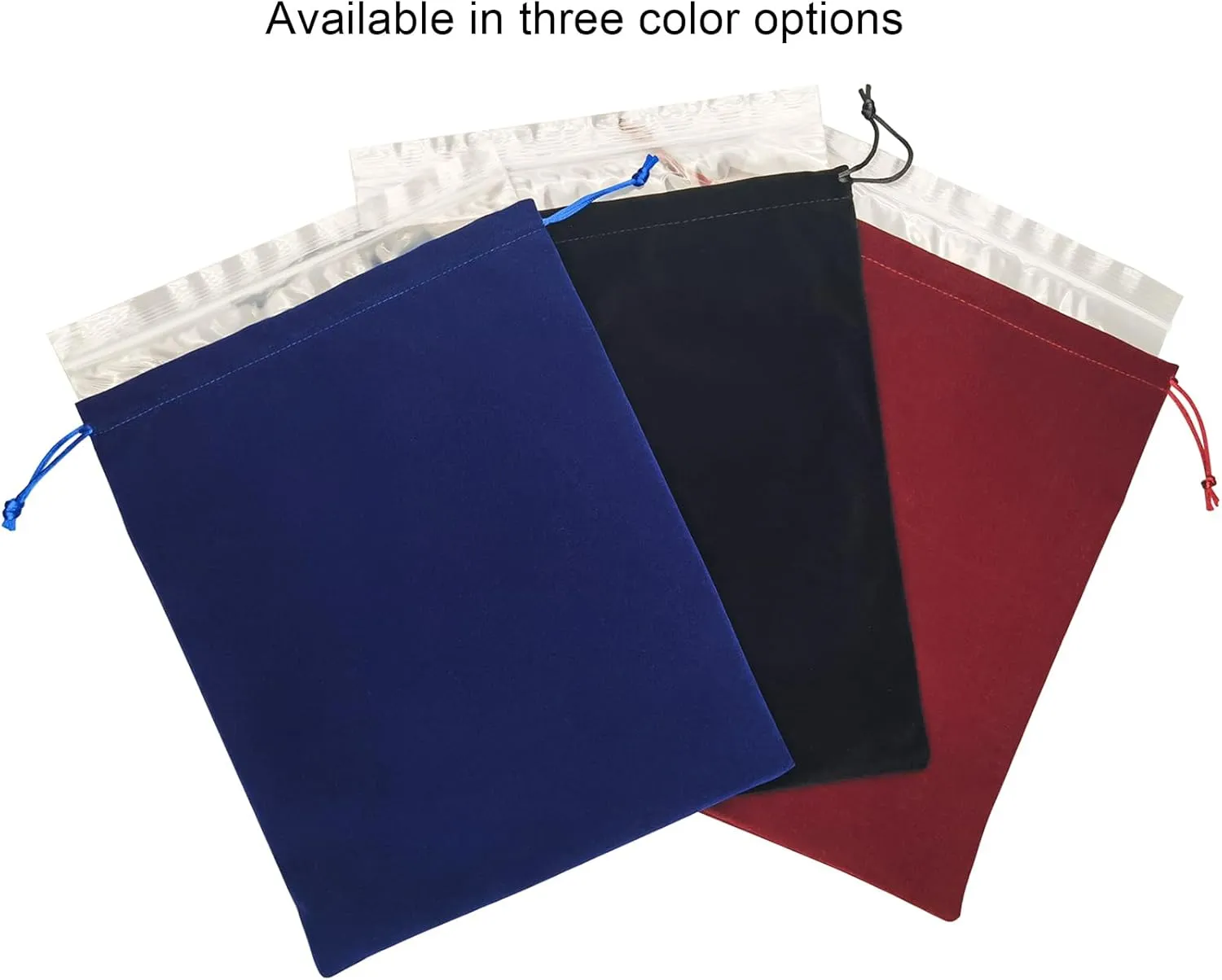 Large Blue Velvet Cremains Bag - For Use Inside the Urn - Size 10"X12" (230 Cubic Inches Capacity) - Includes a Resealable PE Material Ashes Storage Bag Suitable for All Ashes (Blue, Large)