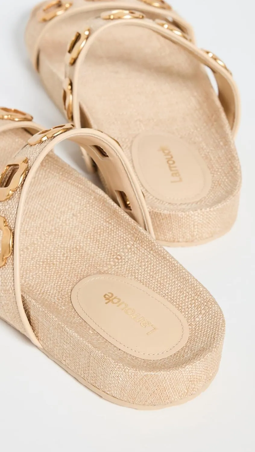 Larroudé Women's Milan Piccolo Velvet Slides