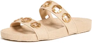 Larroudé Women's Milan Piccolo Velvet Slides