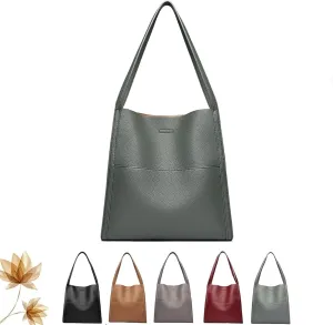 Leather Tote Bucket Bags Hobo Shoulder Bags Purse and Handbags for Women Trendy