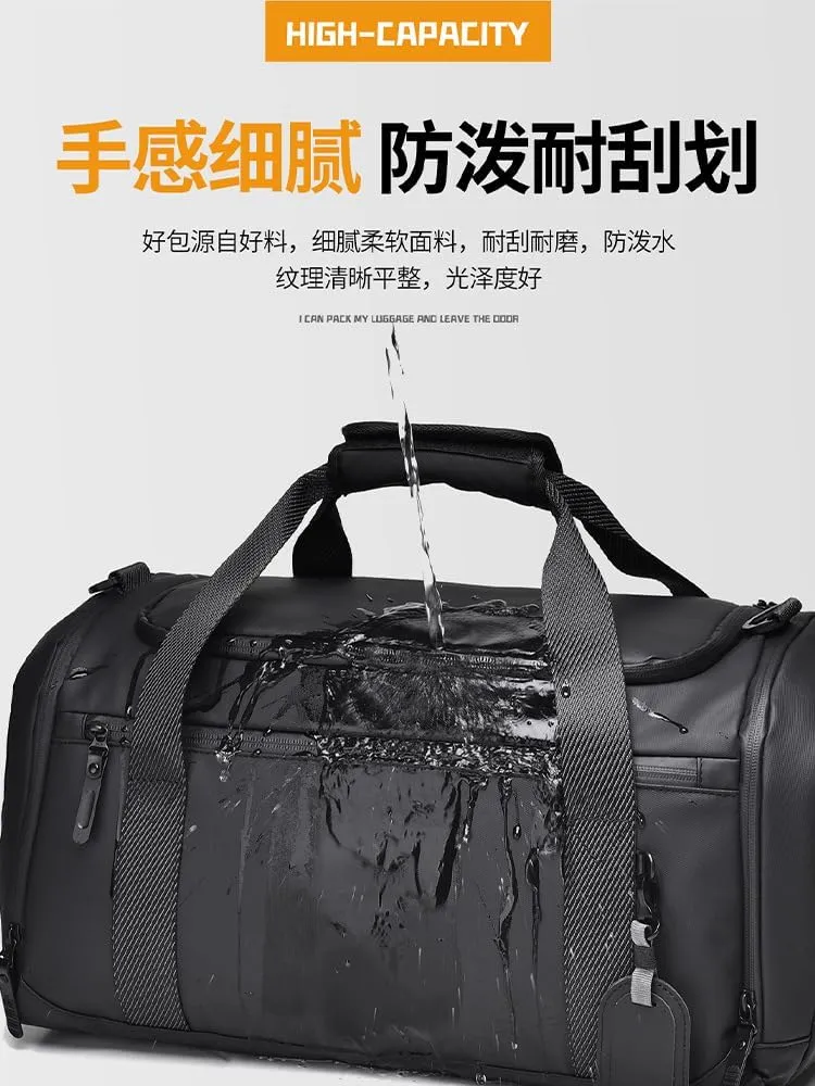 Leisure Travel Bag Large capacity short trip duffel bag Business commute (gray)