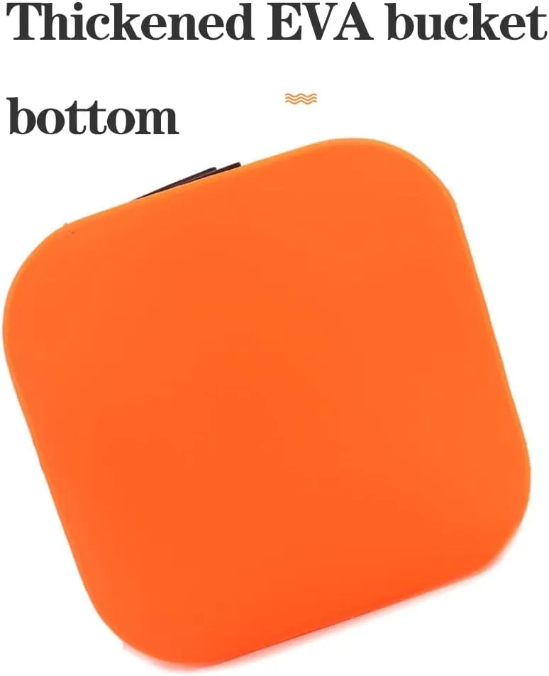 LEIYAN Collapsible Fishing Bait Bucket Portable Multi-Functional Fish Live Lures Bucket,Portable Water Bucket Live Fish Container EVA Fishing Bait Bucket for Fishing Hiking Boating