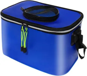 LEIYAN Portable Fishing Bag EVA Fishing Water Bucket Collapsible Live Fish Box 12L Water Container Folding Fishing Water Tank for Hiking Camping Picnic Gardening Outdoor (Color : Blue, Size : 12L)