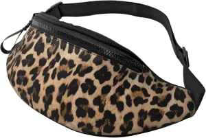 Leopard Print Cheetah Skin African Animal Fashion Casual Fanny Pack Waist Bag Men Women Adjustable Belt Waist Bag For Travel Hiking Cycling Running Festival Carnival