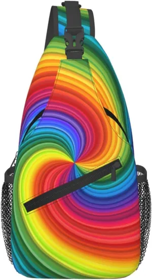 Lesbian Pride Flag Sling Bag Adjustable Crossbody Bag Casual Chest Bags Travel Shoulder Backpack For Women Men