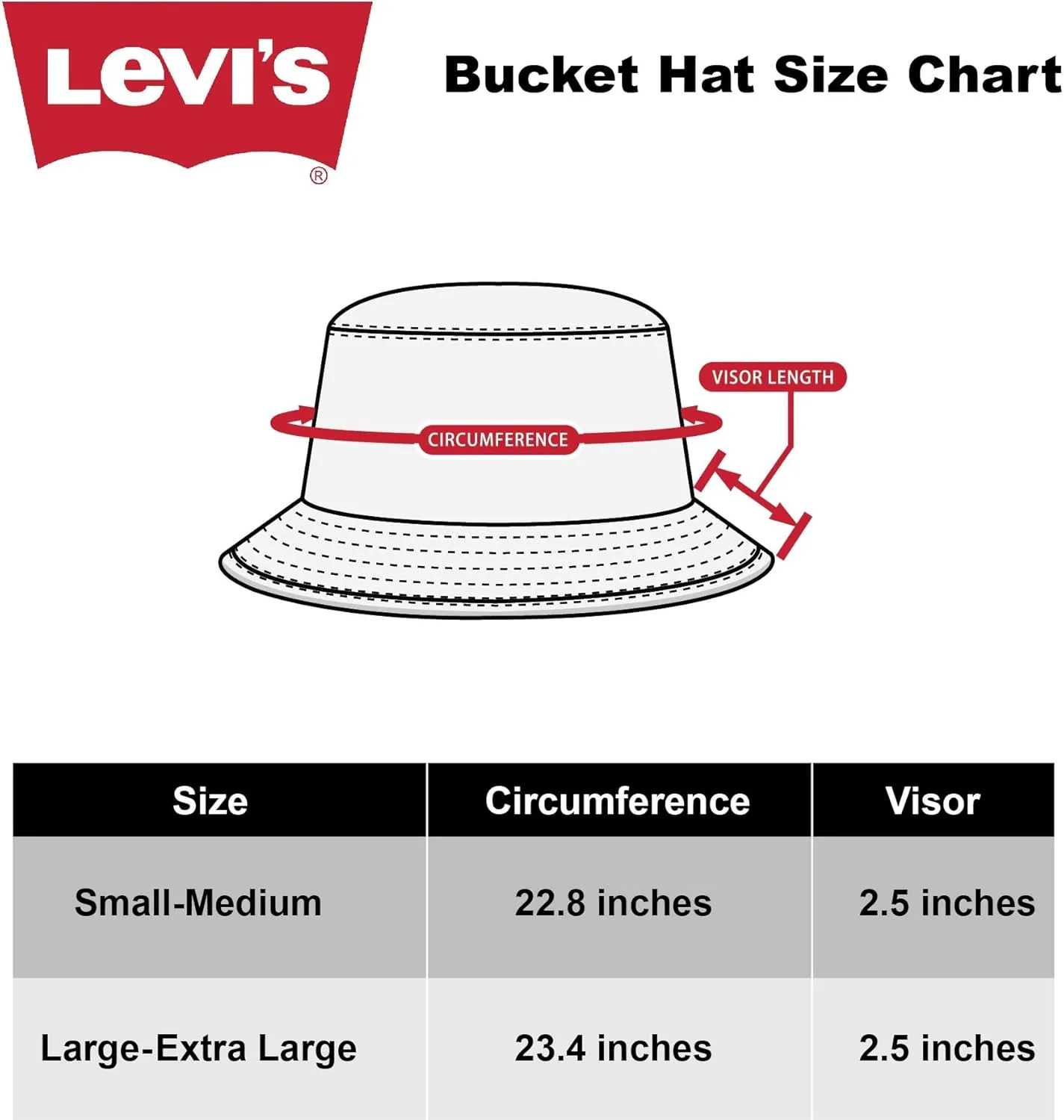 Levi's Men's Classic Lightweight Bucket Hat