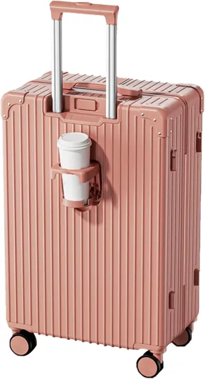 Lightweight Suitecase With Carry-on Bag, With Spinner Wheels, Expandable Luggage, Equipped With Anti-pick Combination Lock (Color : 20 Rack, Size : Rose)