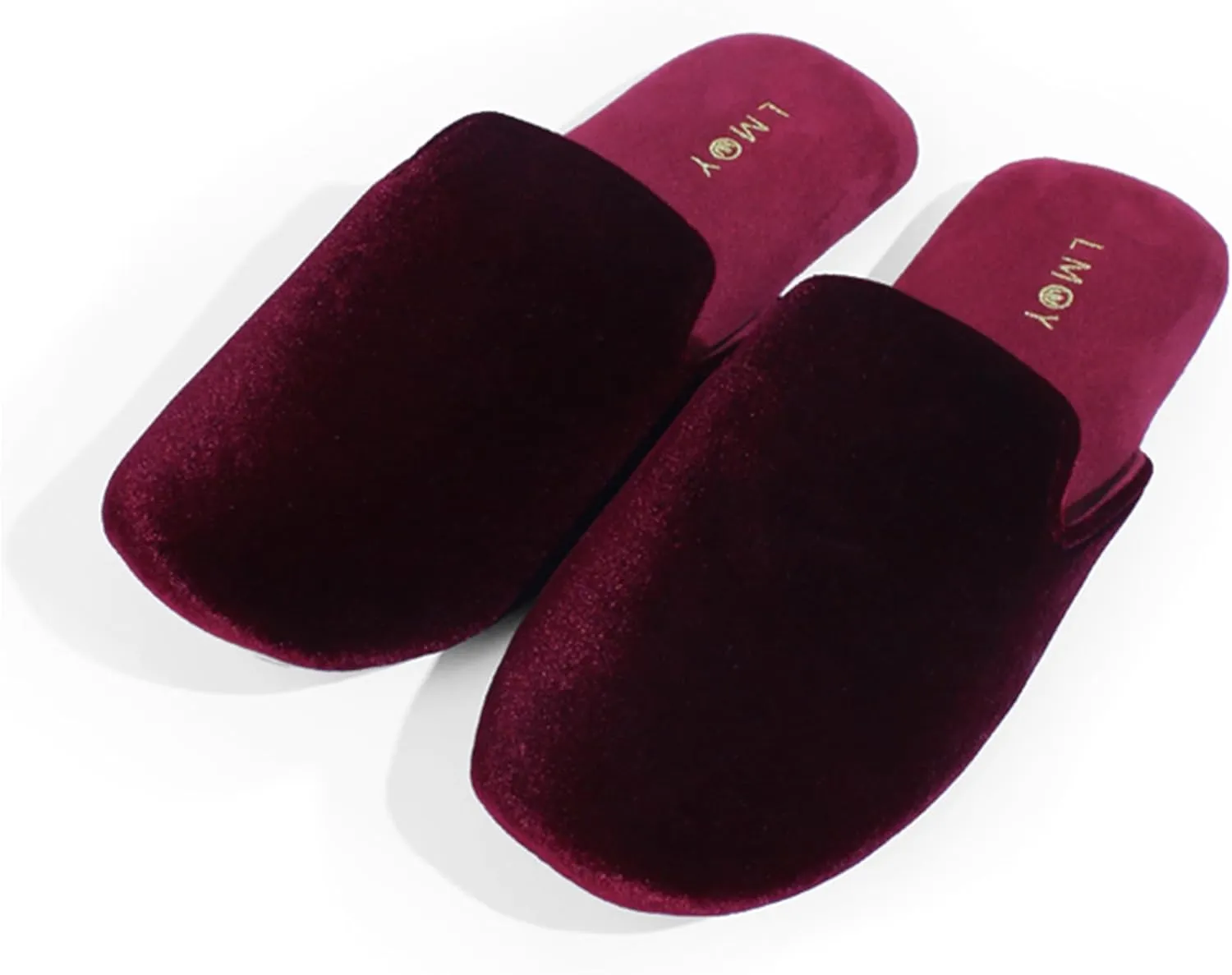 LMOY Men' Luxurious Velvet Smoking Slippers Comfortable and Stylish